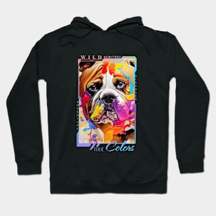 English Bulldog Dog Pet Cute Adorable Animal Compagnon Hoodie